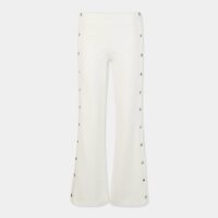 Pantalon Rebeval évasé à boutons Blanc Parisienne & Alors