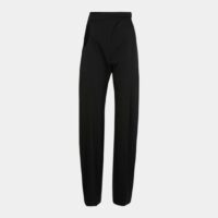 Pantalon ample fuselé découpé laine vierge Noir Mugler