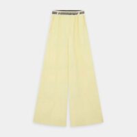 Pantalon ample laine Jaune Stella McCartney