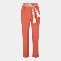 Pantalon chino Lupin et ceinture Orange Garance Paris