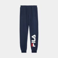 Pantalon de jogging droit signature coton molleton Bleu Fila