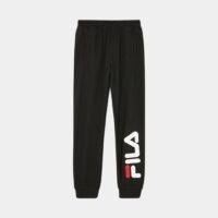 Pantalon de jogging droit signature coton molleton Noir Fila