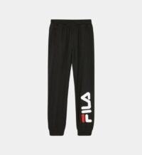 Pantalon de jogging droit signature coton molleton Noir Fila