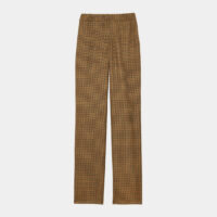 Pantalon droit Francisco laine imprimé Marron Ines de la Fressange Paris