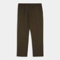 Pantalon droit bandes camouflage coton Vert Dries Van Noten