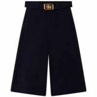 Pantalon en maille milano Bleu Lanvin Kids