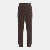 Pantalon fuselé Peggy en coton Marron The Attico