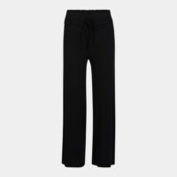 Pantalon homewear fluide côtelé Noir Molly Bracken