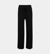 Pantalon homewear fluide côtelé Noir Molly Bracken