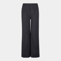 Pantalon large uni Noir SIR The Label