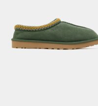 Pantoufles Tasman suède et fourrure peau de mouton Vert Ugg