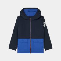 Parka Come droite gomme bicolore capuche Bleu Catimini