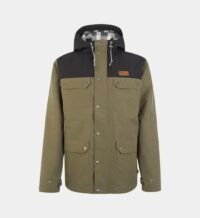 Parka Moday courte droite bicolore capuche Vert Picture