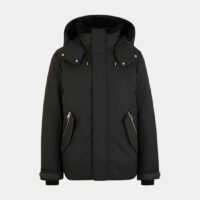 Parka Sydney mi-longue capuche Noir Mackage