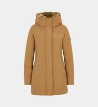 Parka ajustée Boulder à capuche Marron Woolrich