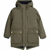 Parka déperlante à capuche Vert Zadig&Voltaire Kids