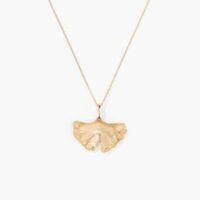 Pendentif Ginkgo Jaune Aurélie Bidermann