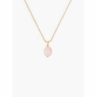 Pendentif Scarabée opale rose - Petit modèle Rose Aurélie Bidermann