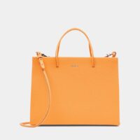 Petit sac cabas Hannah cuir Orange Medea