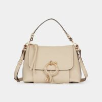 Petit sac hobo Joan cuir texturé Beige See By Chloe