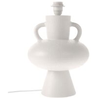 Pied de lampe avec anses grès blanc modèle L  38 x Ø24 cm Blanc Hk Living