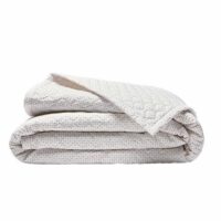 Plaid matelassé en percale de coton