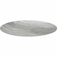 Plat rond FJORD mélamine aspect bois flotté gris Ø 45 cm Gris Zak! Designs