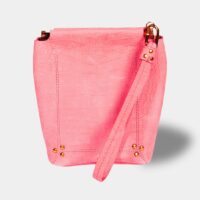 Pochette Clic Clac S Soft en cuir Rose Jérôme Dreyfuss