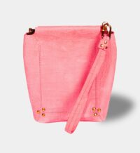 Pochette Clic Clac S Soft en cuir Rose Jérôme Dreyfuss