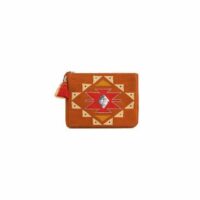 Pochette tissée motif navajo AZTAK Orange Wild