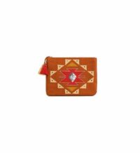 Pochette tissée motif navajo AZTAK Orange Wild