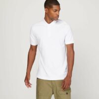 Polo Dunda slim piqué stretch blanc Blanc G-Star