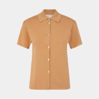 Polo droit Jana fine maille Beige Samsøe Samsøe