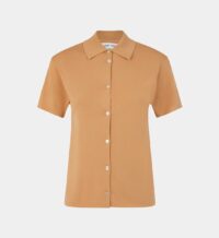 Polo droit Jana fine maille Beige Samsøe Samsøe