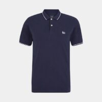 Polo droit coton piqué Bleu Lee