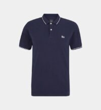 Polo droit coton piqué Bleu Lee