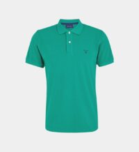 Polo droit coton piqué Vert Gant