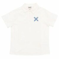 Polo en coton piqué Beige Kenzo Kids