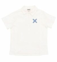 Polo en coton piqué Beige Kenzo Kids