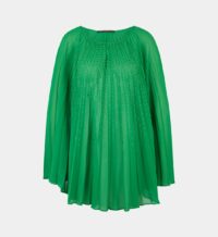 Poncho plissé perles Vert Marina Rinaldi