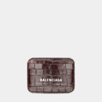 Porte-cartes Cash en cuir Rouge Balenciaga