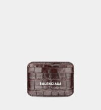 Porte-cartes Cash en cuir Rouge Balenciaga