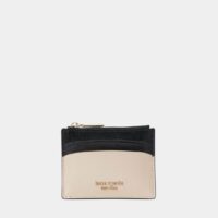 Porte-cartes Spencer en cuir Beige Kate Spade New York