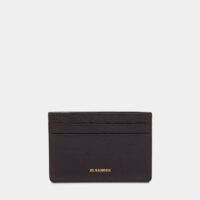 Porte-cartes en cuir Marron Jil Sander