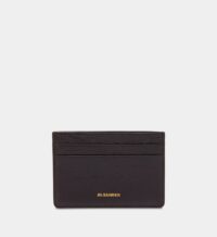 Porte-cartes en cuir Marron Jil Sander