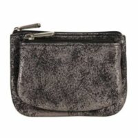 Porte-monnaie Emma en cuir Gris Sabrina