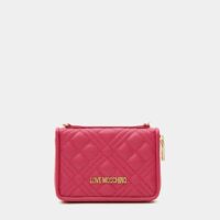 Porte-monnaie dragonne gourmette Rose Love Moschino