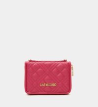 Porte-monnaie dragonne gourmette Rose Love Moschino