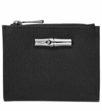 Portefeuille compact Roseau Noir Longchamp