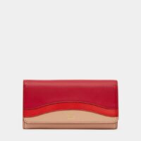 Portefeuille long Layers tricolore cuir Rose See By Chloe